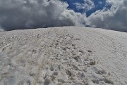 74 Evvia in decisa salita pestando neve per Cima  Montu (1854 m)